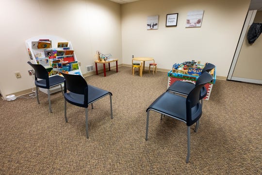 Toys for kids to play with are available in the waiting area at St. Clair County Community Mental Health's new facility.