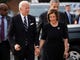 Former Vice-President Joe Biden walks with U.S. House Speaker Nancy Pelosi as they enter the funeral of Rep. Elijah Cummings at the New Psalmist Baptist Church in Baltimore, Oct. 25, 2019. 
