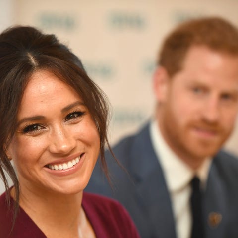 Duchess Meghan of Sussex and Prince Harry attend a