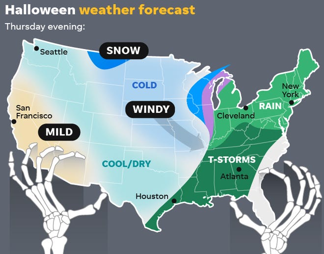 halloween 2020 weather prediction Halloween Weather Forecast Rain Snow And Cold For Trick Or Treaters halloween 2020 weather prediction