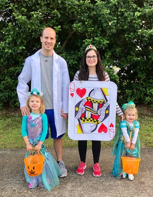 Reporter Leigh Guidry finds a balance between do-it-yourself and store-bought Halloween costumes for her family. She made her Queen of Hearts costume and bought the kids' costumes.