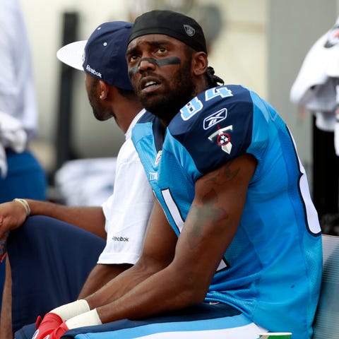 Randy Moss played just eight games for the Titans 