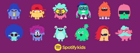 Kids can choose an avatar inside Spotify Kids.