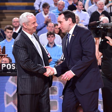 North Carolina Tar Heels head coach Roy Williams w