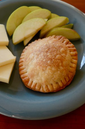 Make your handpies round or square, whatever your fancy. Round ones can be made with a biscuit cutter or glass; square can be cut into shape with a knife.