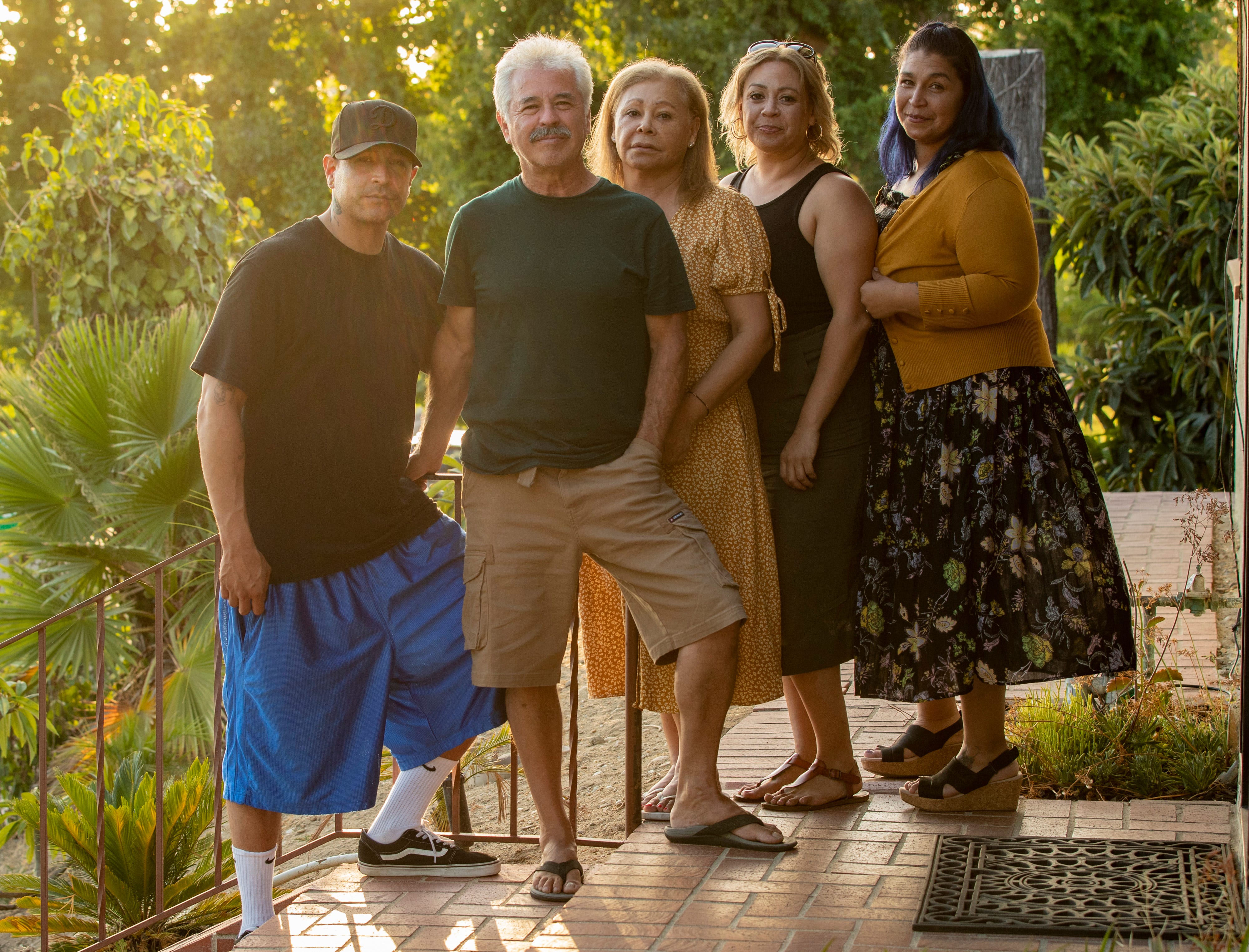 Family members David Macias, 37, Roque Macias, 61, Carmen Macias, 62, Sonia Macias, 40, and Sandra Macias, 38.