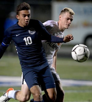 Dallastown's Gabe Wunderlich, left, earned all-state honors this season.