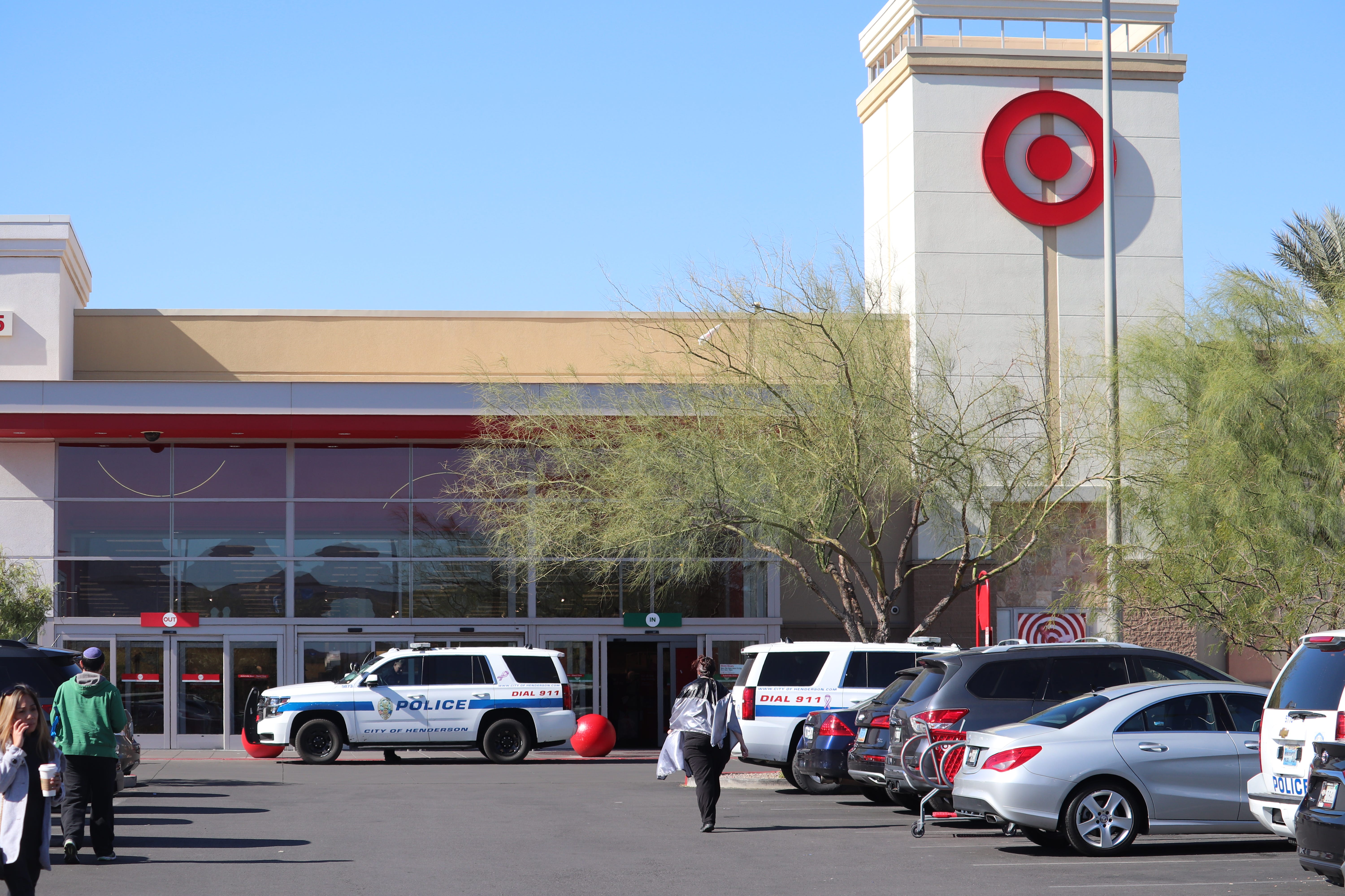 Target shoppers flee store near Las 