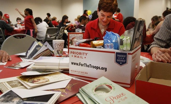 The public is invited on Saturday to help Simi Valley nonprofit For the Troops sign holiday cards to be included in care packages for U.S. soldiers deployed overseas.