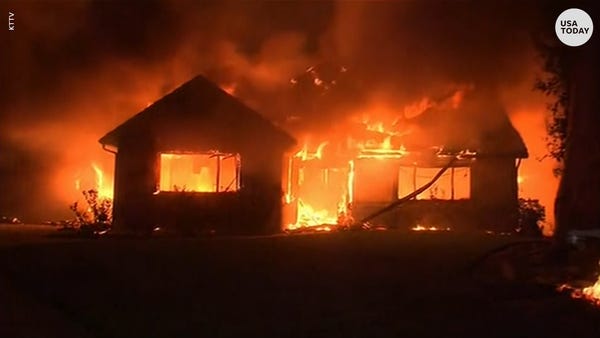 Hillside fire burns 200 acres in California forcin
