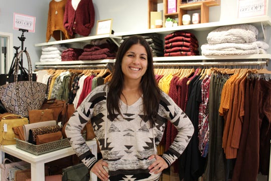 Samantha Quintas of Sayreville works at Francesca's in the Shrewsbury Grove.