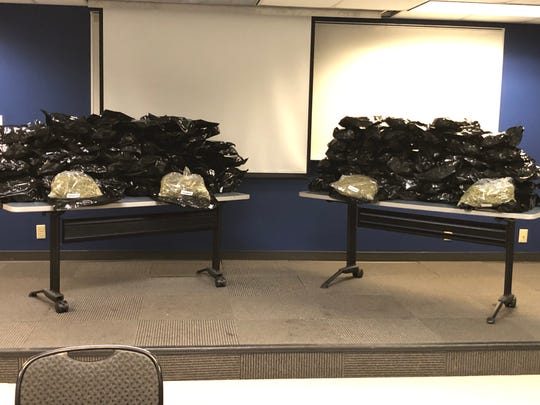 A K-9 officer helped locate 125 pounds of marijuana at a Jackson business Thursday.