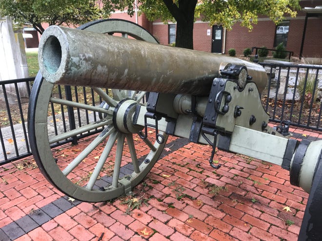 This old cannon was used by the Confederacy in the Civil War. It sits outside the entrance of Walnut Grove High School.