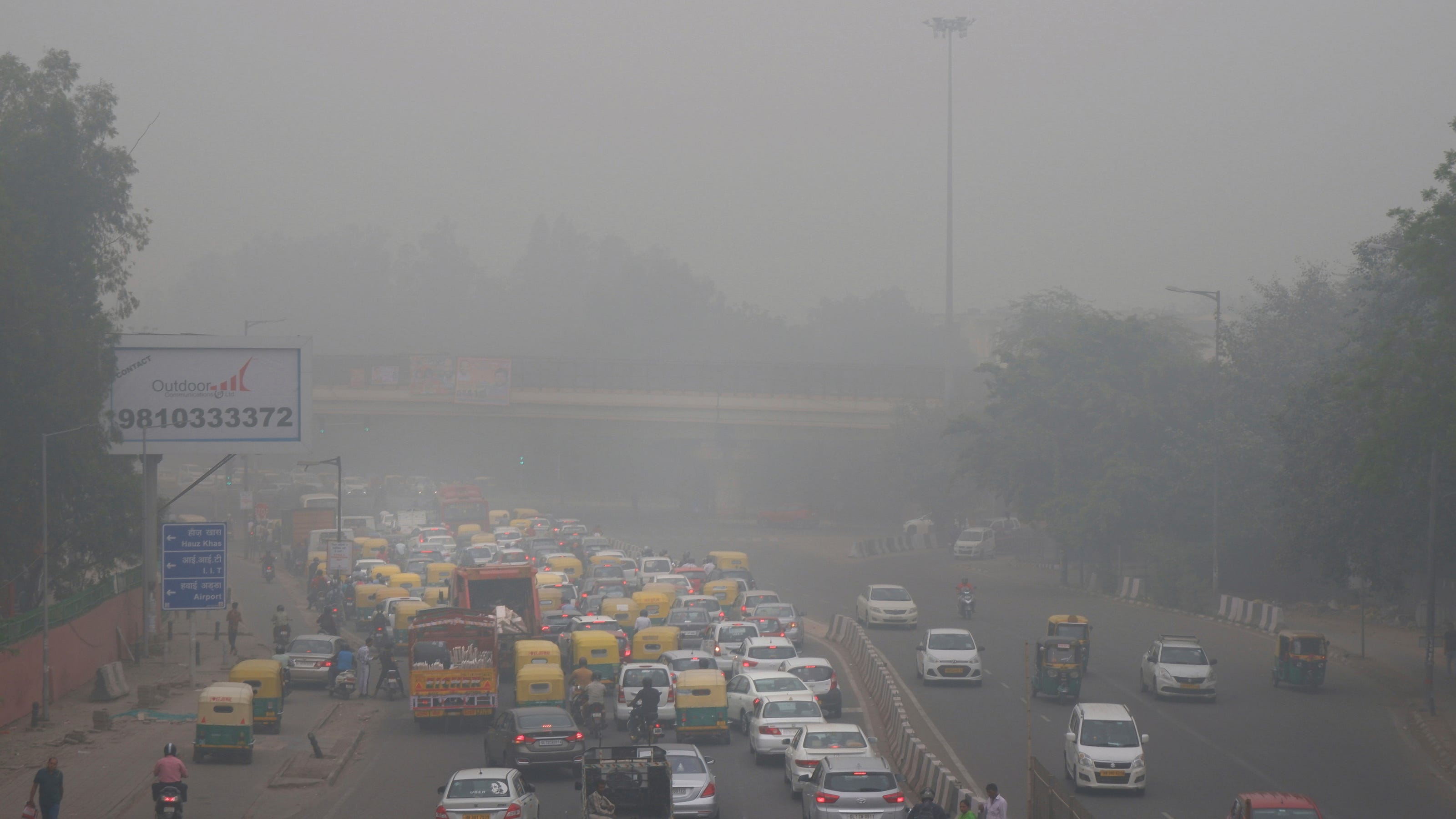 New Delhi's toxic, polluted air chokes city's 20 million people, and the haze can be seen from space