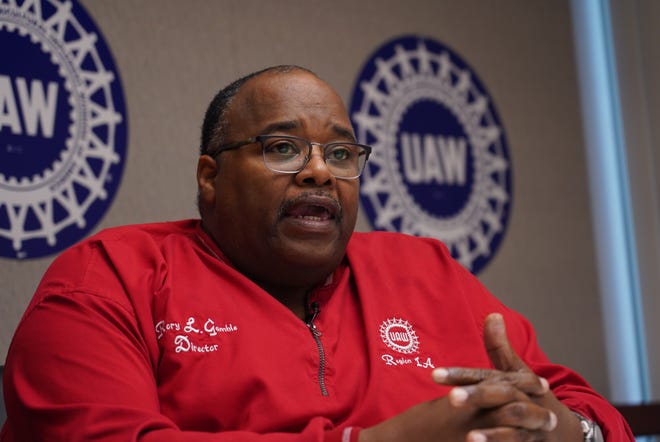 UAW International acting president Rory Gamble speaks to the Detroit Free Press from his office in Southfield on Wednesday, November 6, 2019.