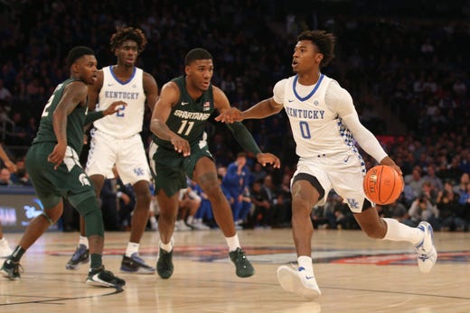 Ashton Hagans is a first round prospect for the 2020 draft. (Photo: Brad Penner/USA Today Sports via Freep.)