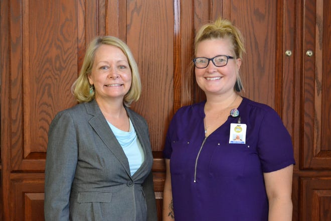 Sandusky County Family and Children First Council President Cathy Glassford, left, and Wraparound Service Coordinator Megan Kimberlin, along with dozens of community volunteers, pull together the resources of multiple local agencies to support local families.