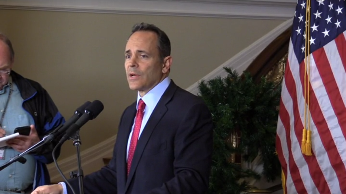 Gov. Matt Bevin requests a recanvass of votes in the gubernatorial election