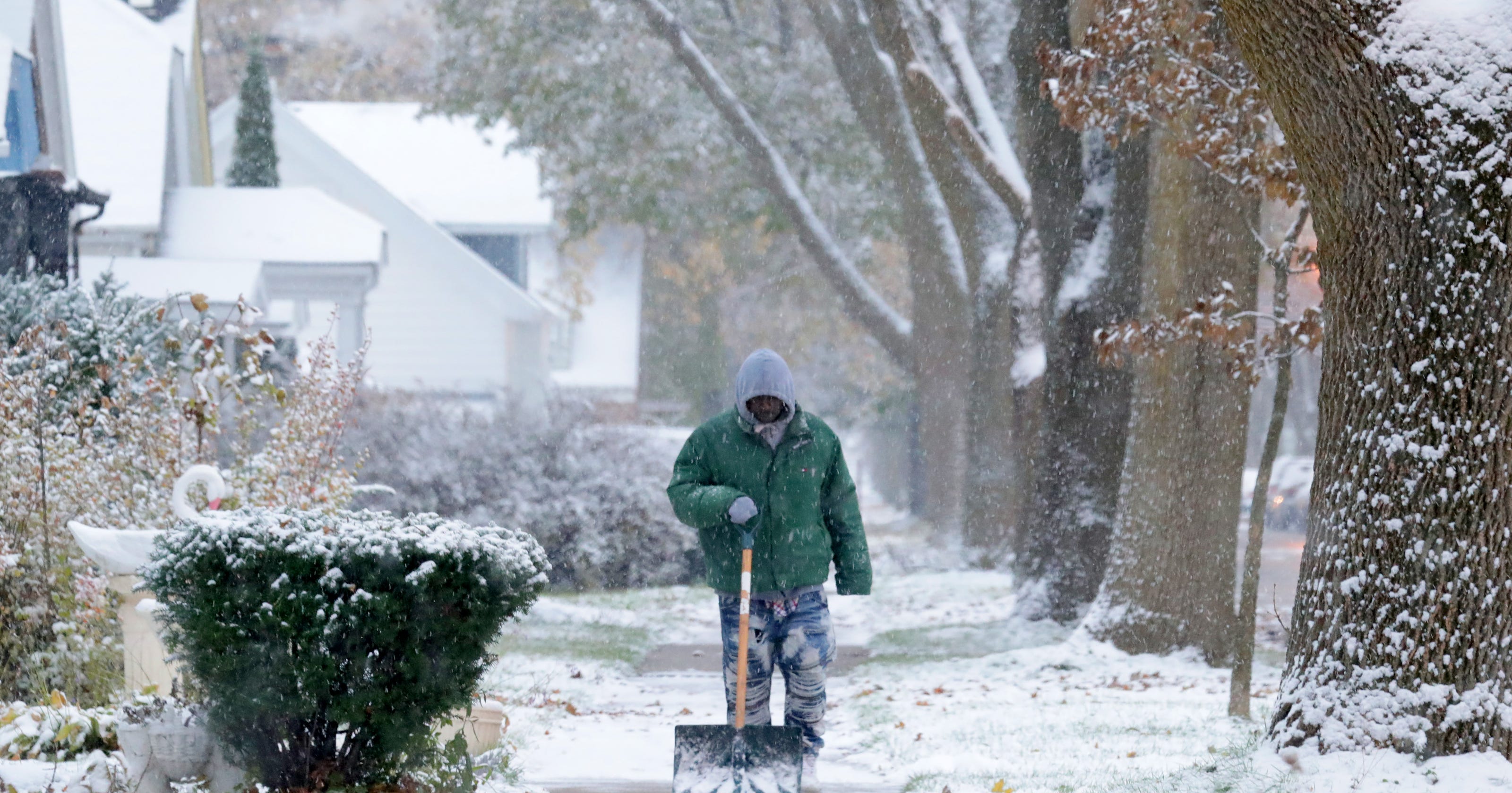 Wisconsin Weather Snow Cold Making It Feel Like Middle Of