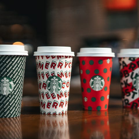 Starbucks holiday cups return on Thursday, Nov. 7.