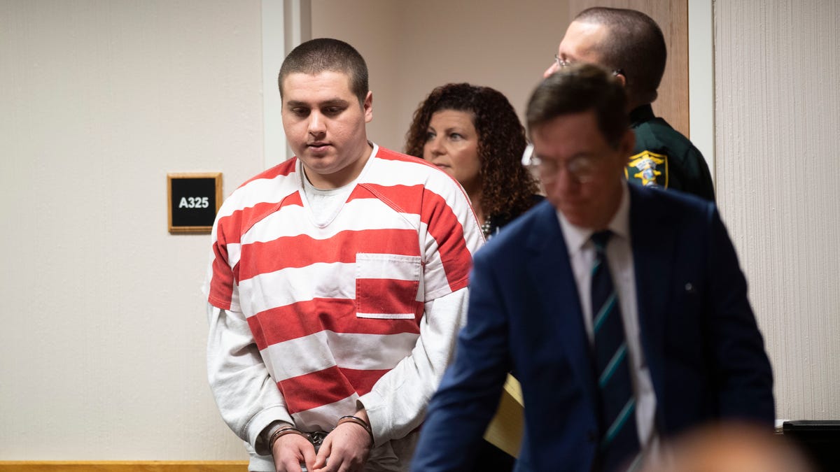 Accused murderer Austin Harrouff attends hearing at Martin County