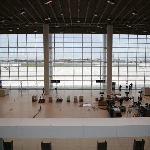 A general view of the interior of the new airport 