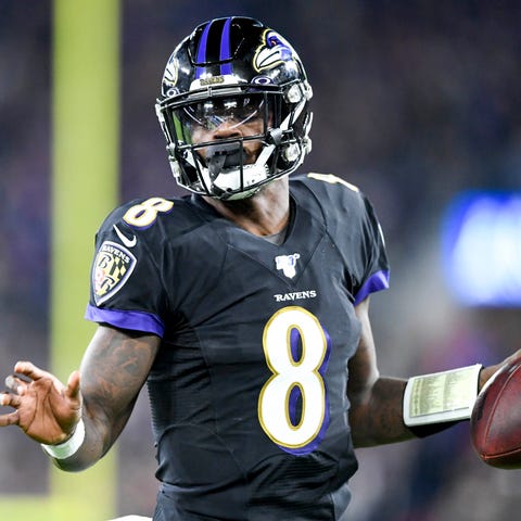 Ravens quarterback Lamar Jackson ranks 11th in the