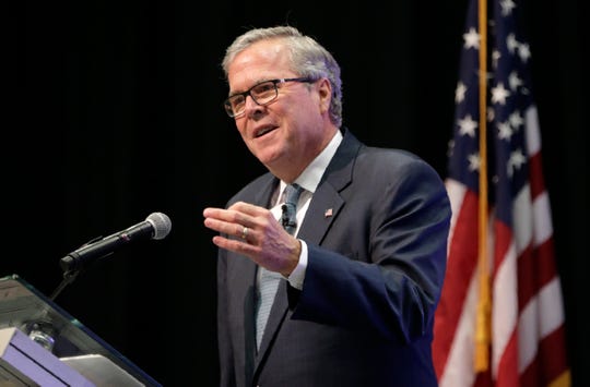 Former Florida Governor Jeb Bush served as the keynote speaker at the 2019 U.S.-Mexico Border Summit at the Judson F. Williams Convention Center.