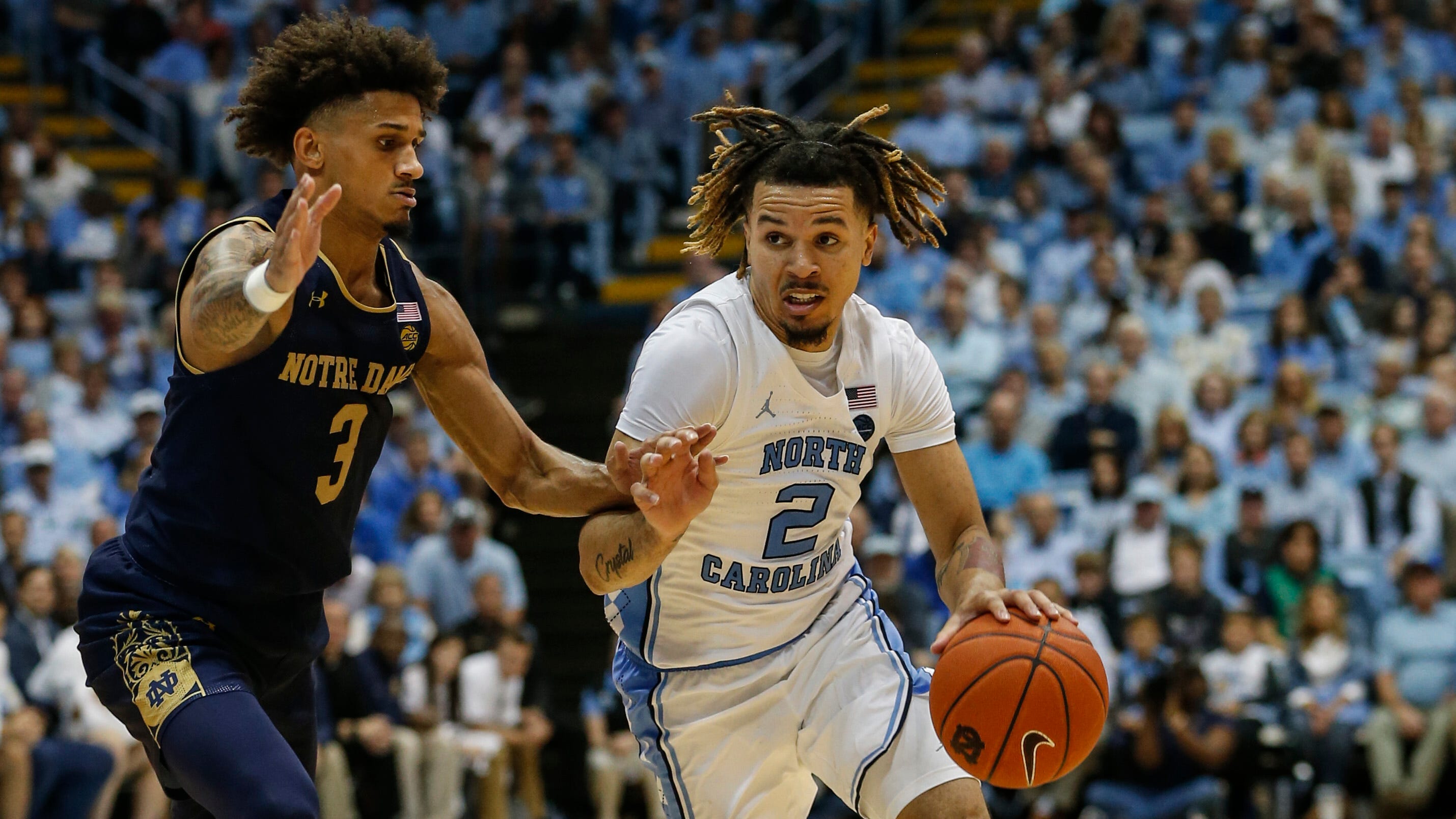 Cole Anthony sets record as North Carolina beats Notre Dame