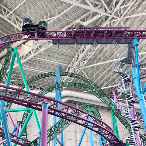 The Shredder: The purple-tracked coaster known as 