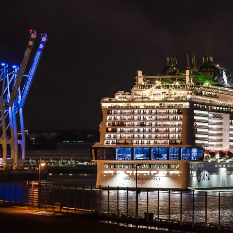 MSC Grandiosa arrives in Hamburg