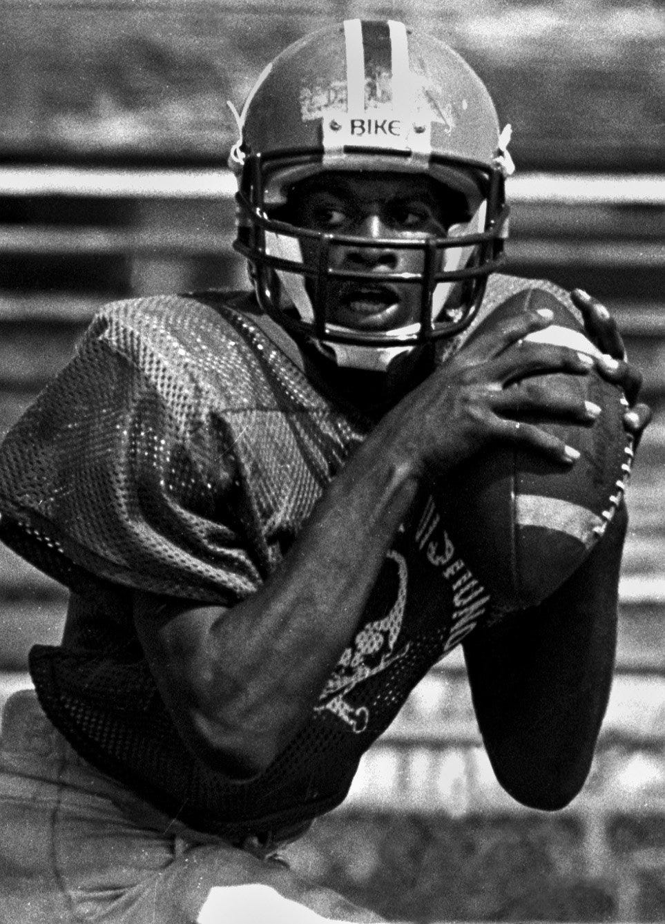 Deion Sanders as a quarterback at North Fort Myers High School in 1984.