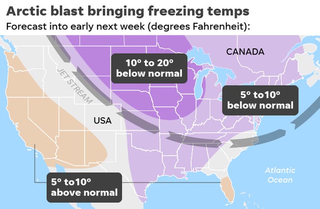Arctic Blast Map 2019 Where Will The Cold Front Hit What To Know