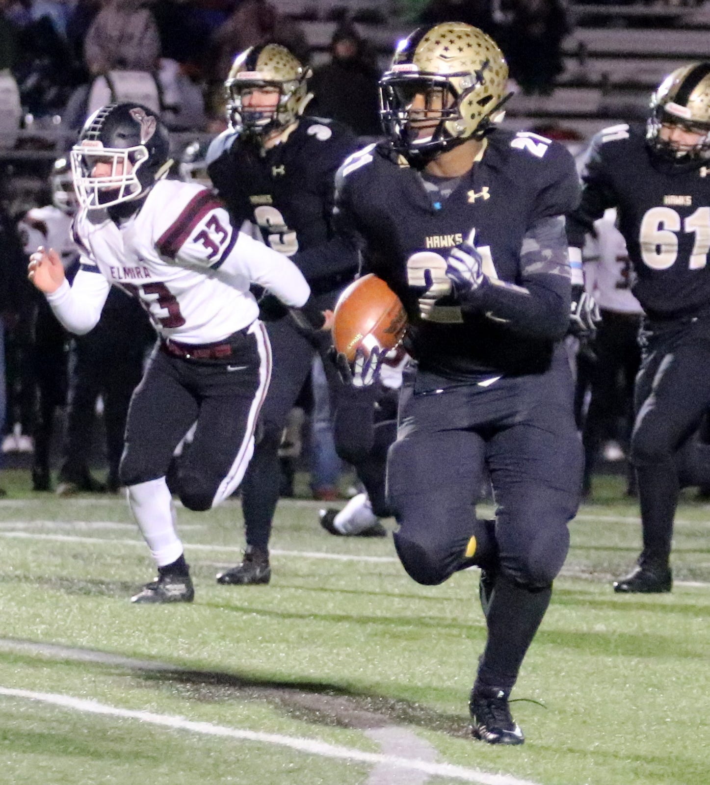 Corning was a winner over Elmira in Section 4 Class AA football final