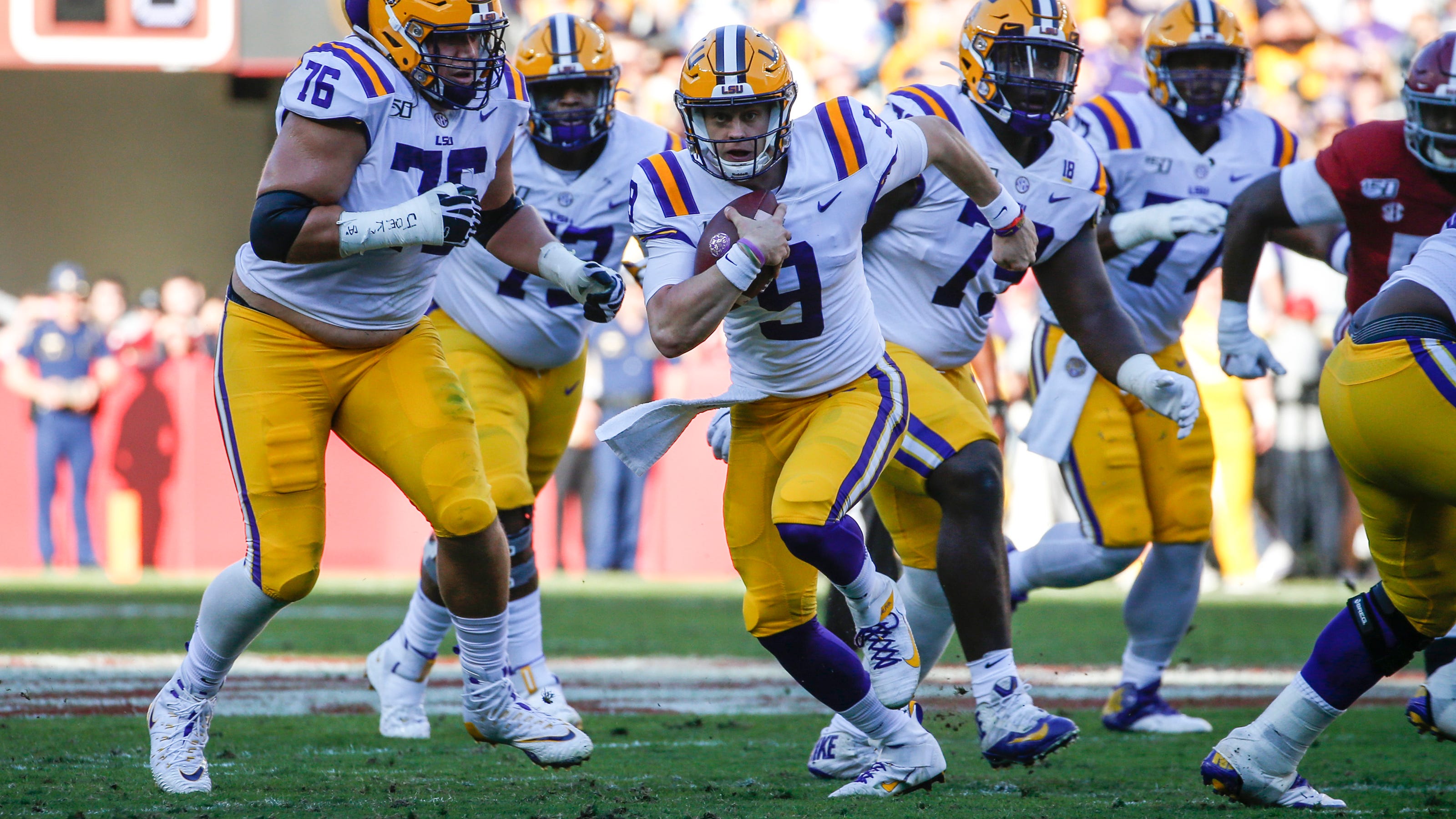 LSU defeats Alabama in SEC clash to boost College Football Playoff bid