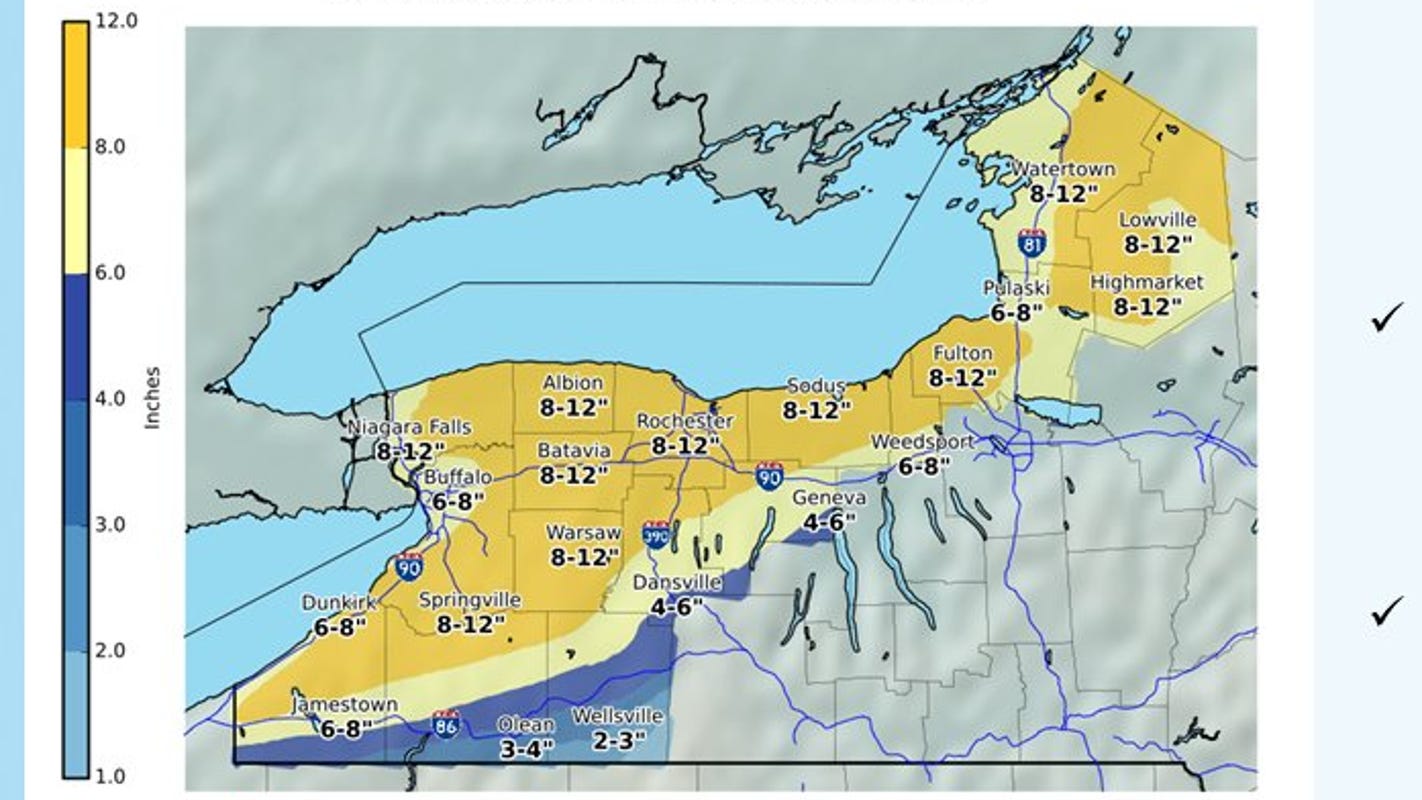 Rochester NY Weather: Heavy snow, record-low temps expected