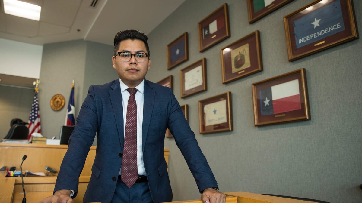 Pedro Villalobos, 28, a Travis County prosecuting attorney at the Blackwell-Thurman Criminal Justice Center in Austin, Texas, is among the DACA recipients awaiting a decision from the Supreme Court.