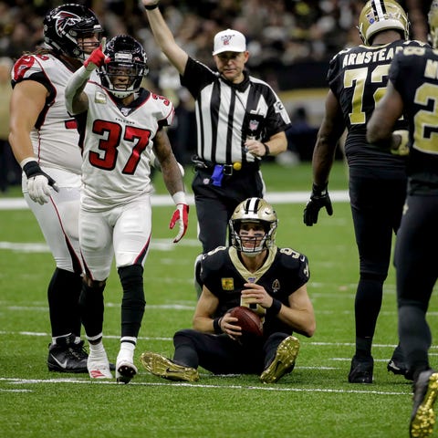 Who saw the Falcons' stunning upset of the Saints 