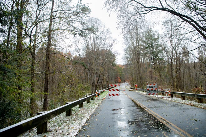 The Blue Ridge Parkway seen here near the Folk Art Center in 2019, was closed for a winter storm this past week, but has reopened in the Asheville corridor.
