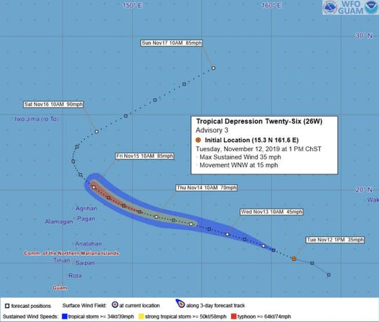 Tropical Depression 26W Advisory 3
