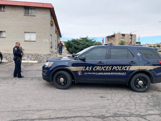 Las Cruces police were at the Telshor Manor Apartments in the 1400 block of South Telshor Boulevard in Las Cruces, the afternoon of Tuesday, Nov. 12, 2019. On Monday, Las Cruces man Isaiah Lara was killed in the apartment's parking lot.