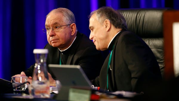 In this Nov. 12, 2018, file photo, Archbishop Jose