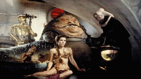 star wars leia captured by jabba
