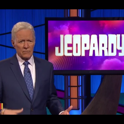 Alex Trebek had some good news to share with his f