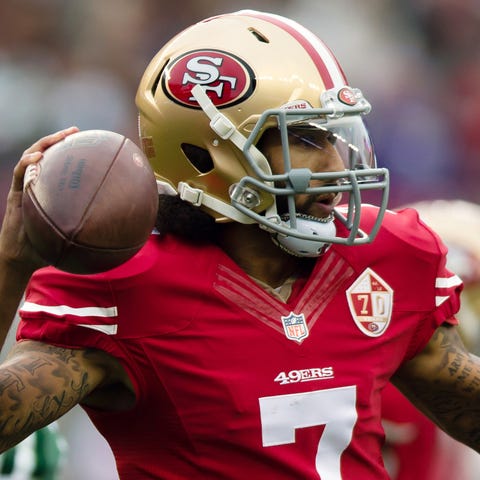 Colin Kaepernick appeared in 12 games for the 49er