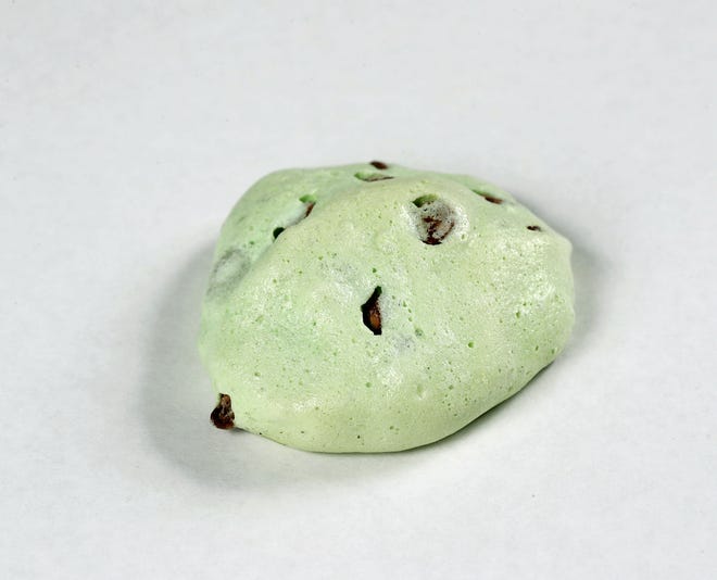 Mint Chocolate Chip Snowballs put a popular ice cream flavor into a meringue cookie.