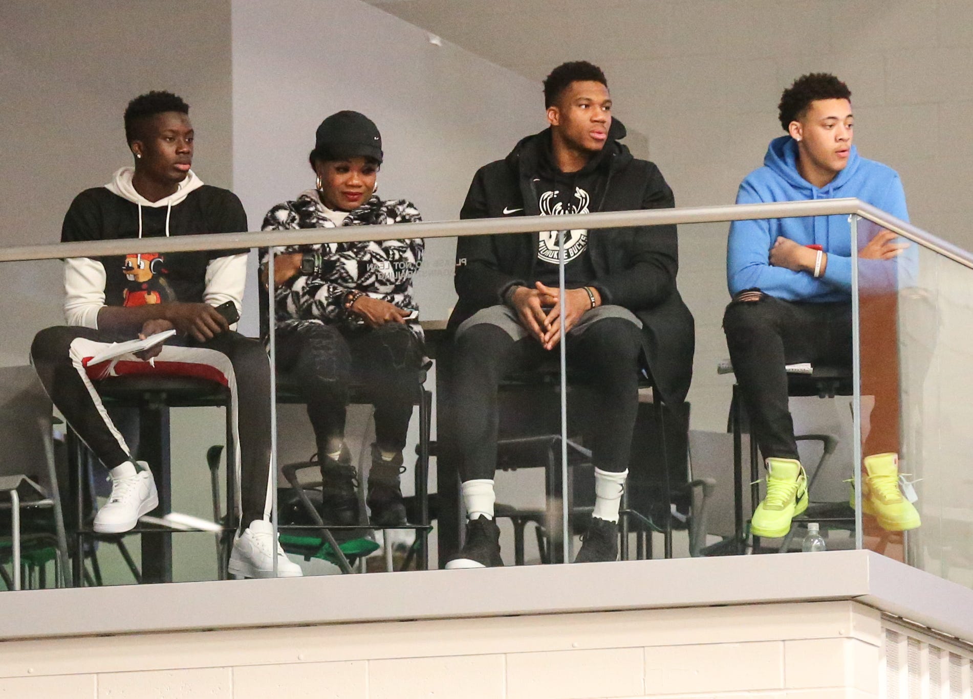 Giannis Antetokounmpo Was At Wisconsin Herd Game To Support Brother Thanasis Antetokounmpo