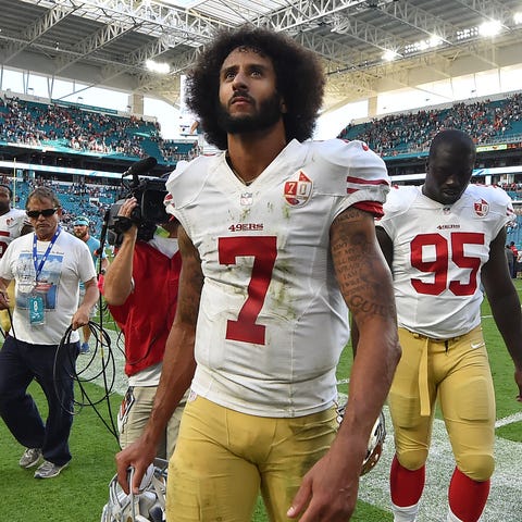 San Francisco 49ers quarterback Colin Kaepernick (