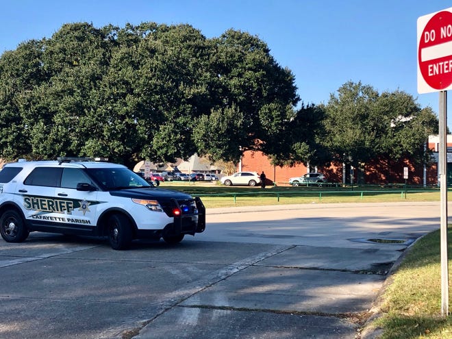 Lafayette High School was on lockdown early Friday, Nov. 15, with law enforcement on campus investigating and blocking entrances.