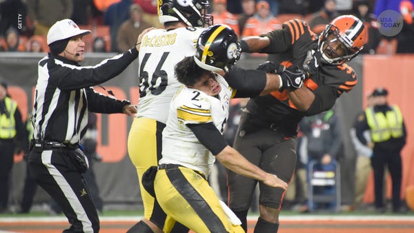 A massive brawl broke out during   the Pittsburgh S